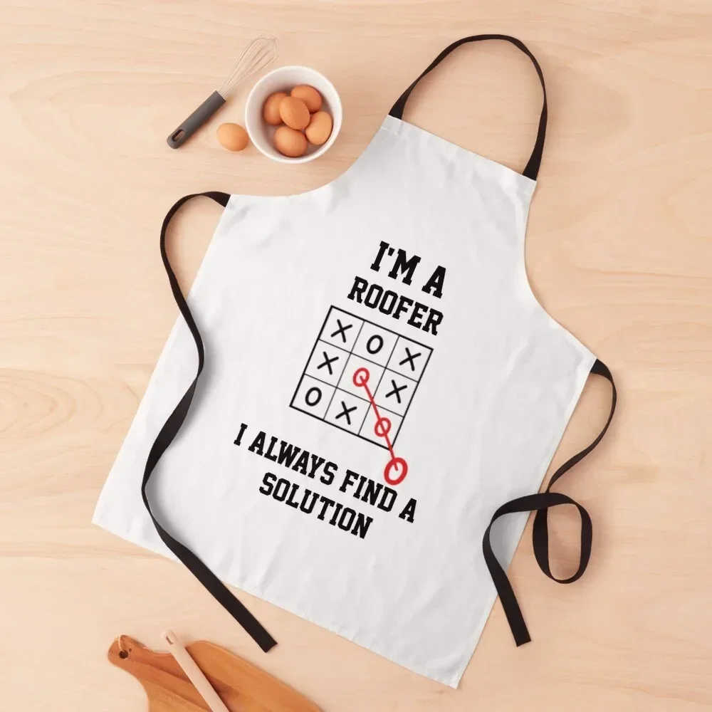 

Im A Roofer I Always Find A Solution Apron Waiter Uniforms waiter painting Apron