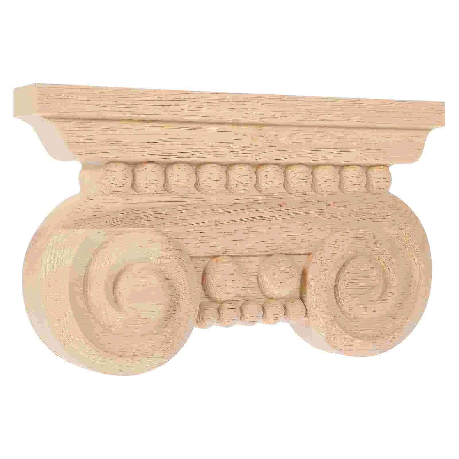 Onlay Applique Corbel Decorative Wooden Carving Applique Furniture Onlay Window Wall Carved Corbel carved applique