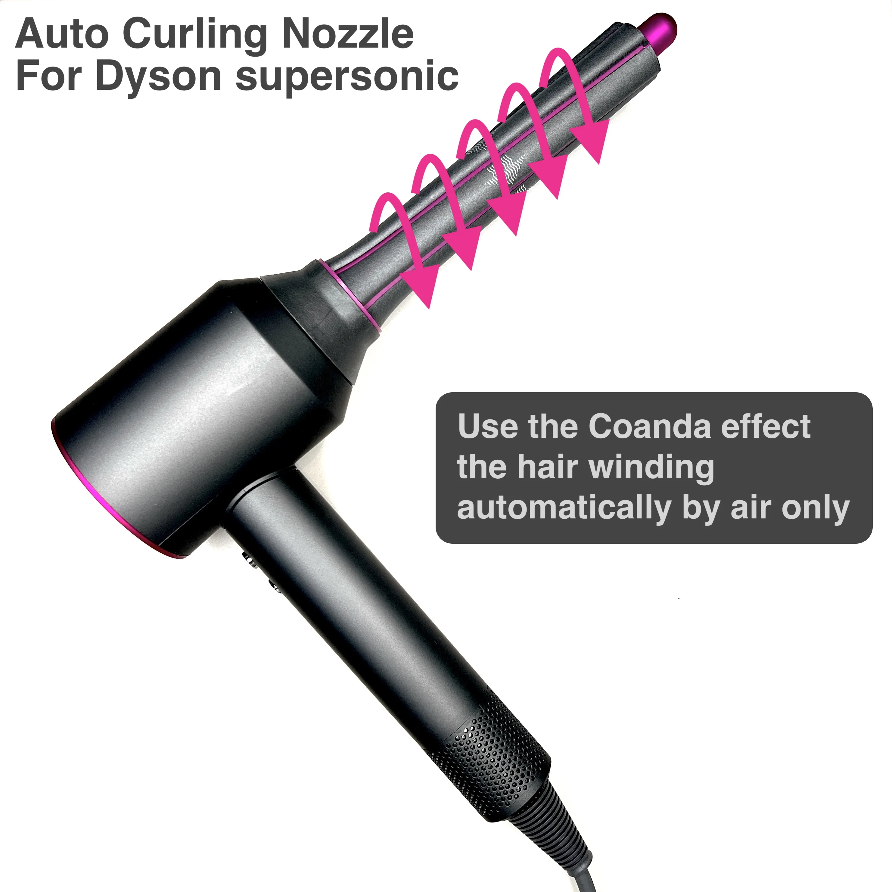 

New Curling Attachment For Supersonic Hairdryer Curling Nozzle For Super Hair Dryer Curler Curling Adapter For super hair dryer