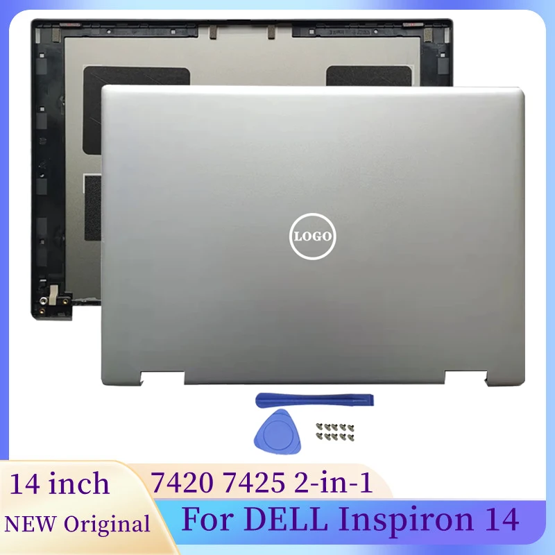 Original NEW Laptops Frame Case For DELL Inspiron 14 7420 7425 2-in-1 Laptop LCD Back Cover Top Case 06XT2D Silver