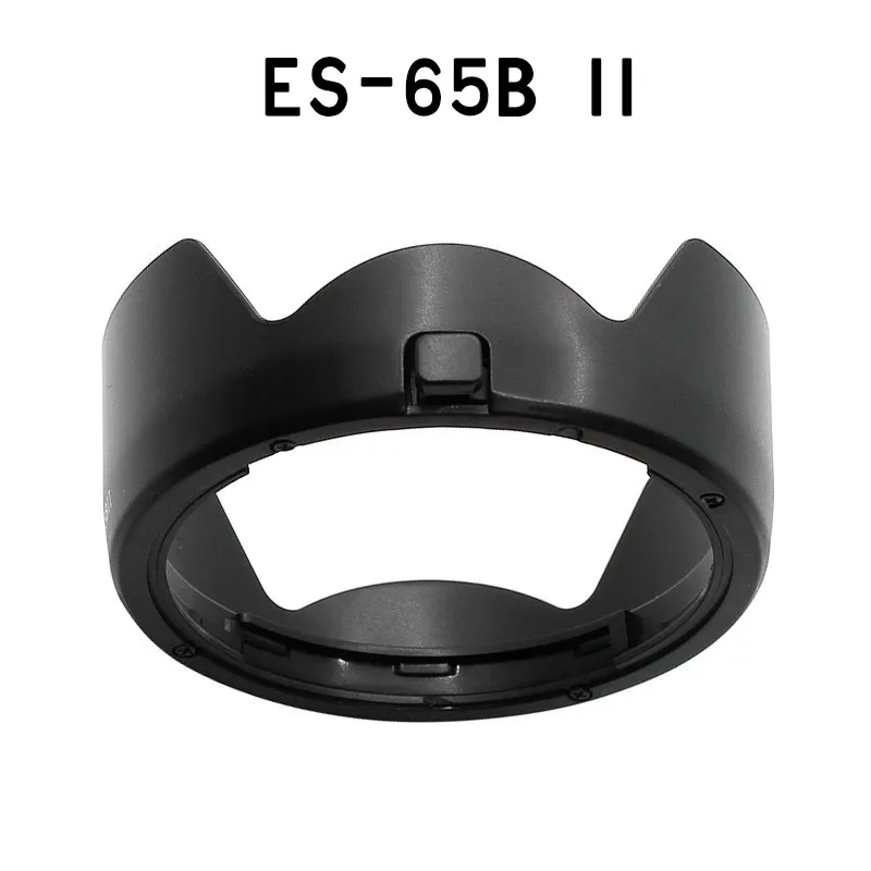 ES65B Camera Lens Hood ES-65B Sun Shade Cover for Canon EOS R RP R5 R6 With RF 50mm F1.8 STM 43mm Diameter Filter Lens