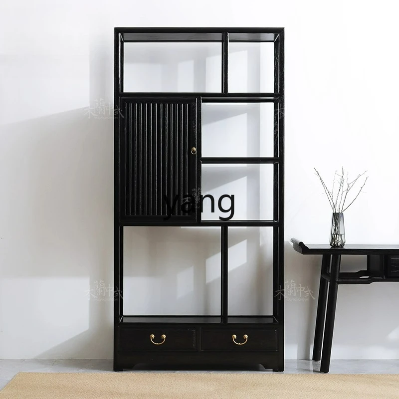 

LTT new Chinese solid wood Bogu frame living room simple display cabinet vertical cabinet