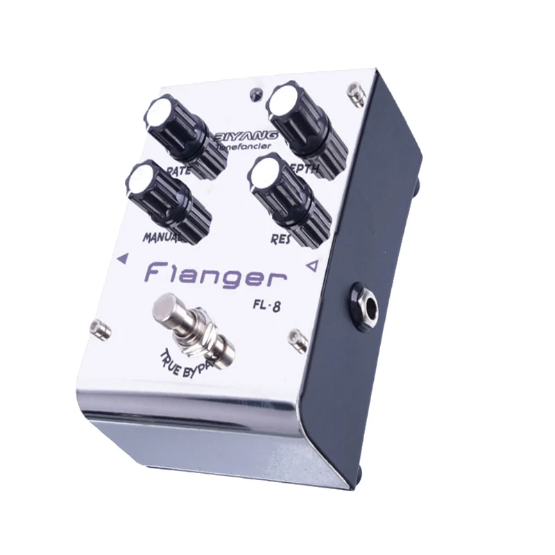 Biyang Tonefancier FL-8 Analog Flanger Electric Guitar Effect Pedal True Bypass with gold pedal Connector