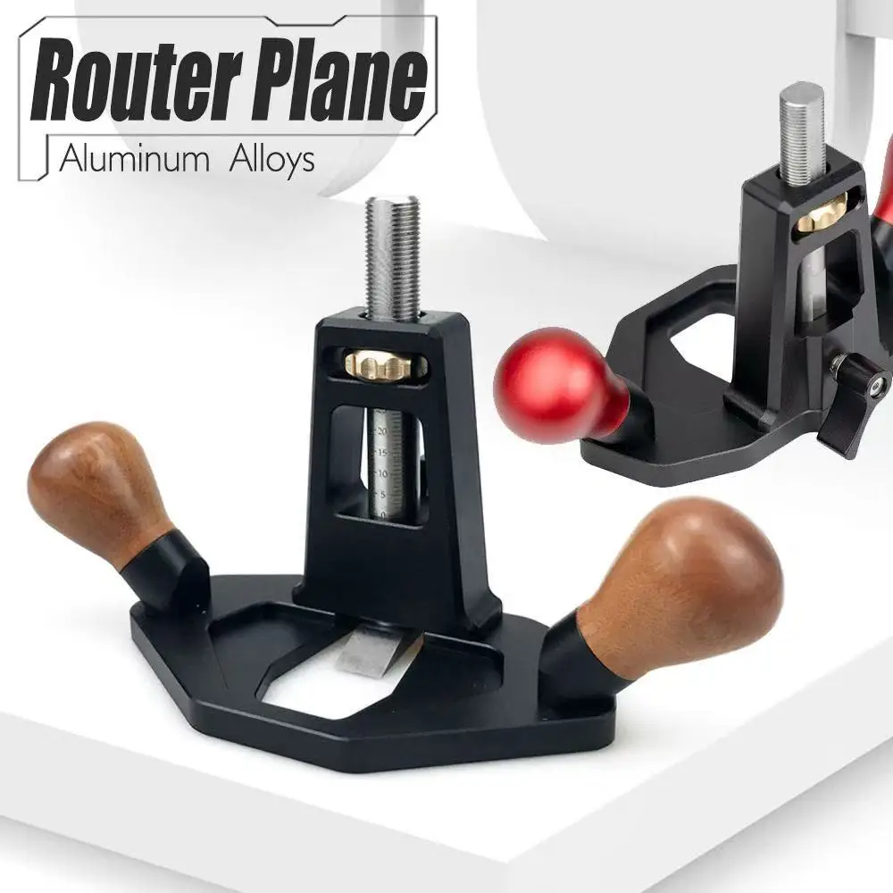 

Woodworking Hand Router Plane Kit with Blade Lift Mechanism Shoulder Planer Wood Planer for Tuning Joinery Cutting Grooves