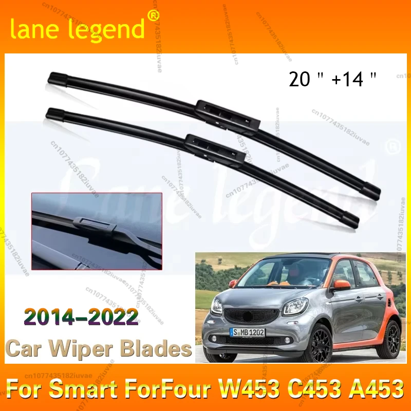 

Car Front Wiper Blade For Smart ForFour W453 C453 A453 2014 2015 2016 2017 2018 2020 2021 2022 Windscreen Windshield Accessories