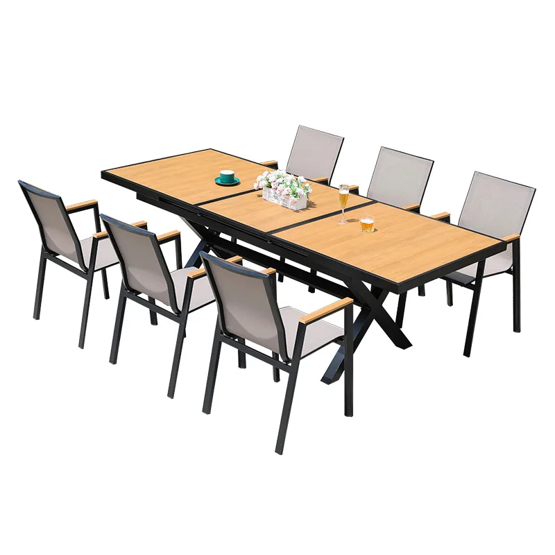 Outdoor Table and Chair Courtyard Villa Garden Open-air Hotel Table and Chair Leisure Table and Chair Outdoor Table
