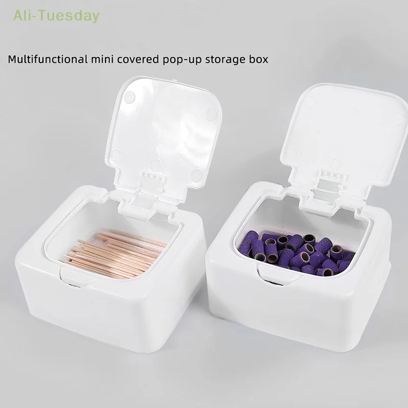 Cotton Swab Organizer Small Object Classification Drawer Storage Box Pop-up Window Push-type Desktop Storage Box