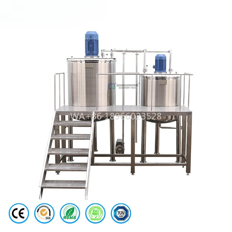 المحرض مزج خلاط المعدات الشامبو السائل الصابون خلط Tank00L-1000L ماكينة تصنيع مستحضرات التجميل كريم غسول الجسم #1