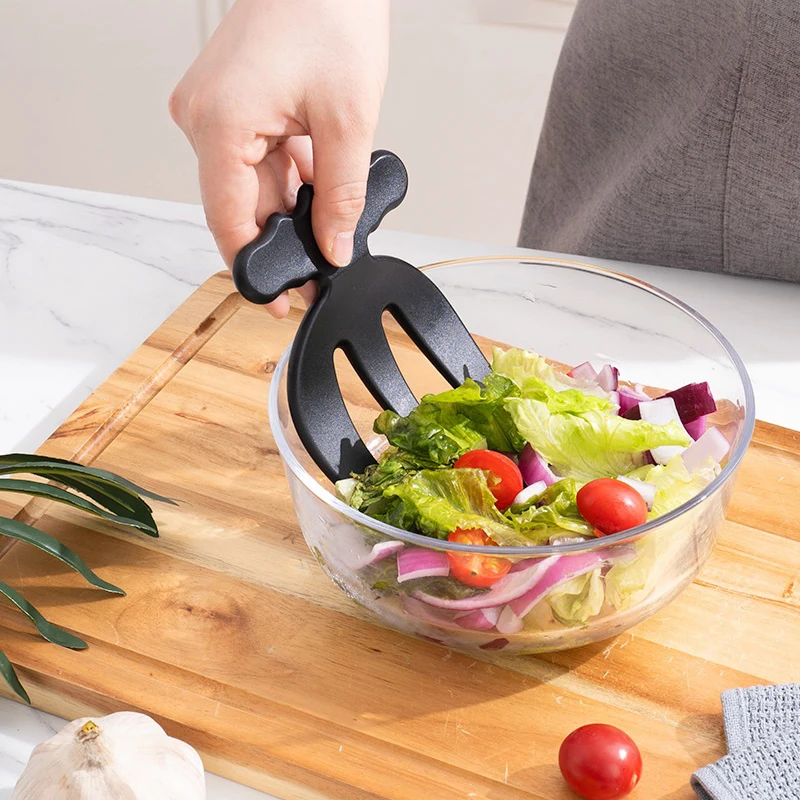 2 Pcs Salad Hands Multifunctional Salad Mixing Kitchen Utensil Tossing Tool Tool Salad Tongs Fruit Claw Salad Accessories