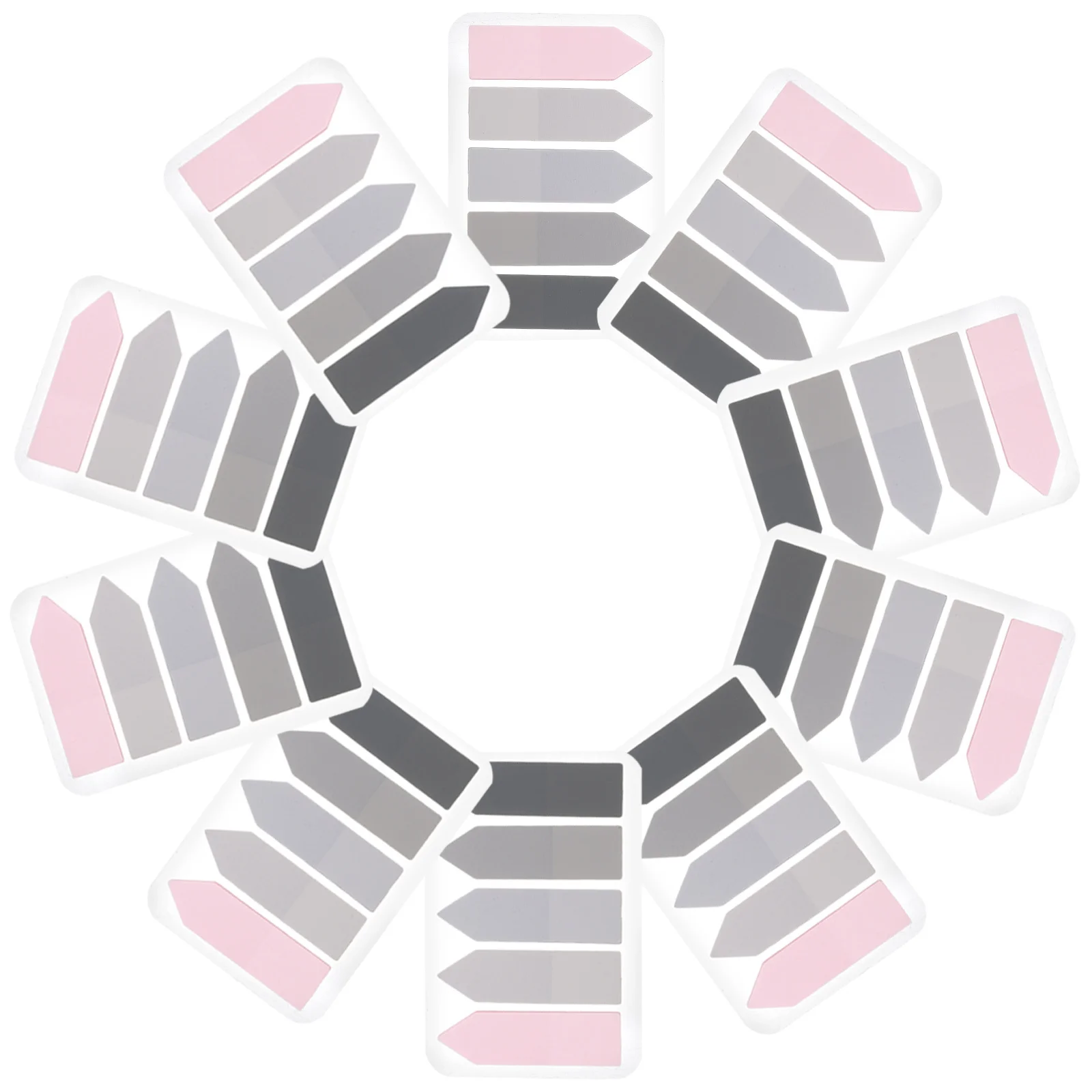 

10Sets Arrow Sticky Tabs Colorful Adhesive Reading Markers Small Portable Highlight Strips Book Index Tabs for Notes Office