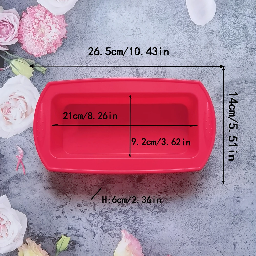 Rectangular Square Silicone Pans for Bread Cake Deep Baking Dish Angel Food Cheesecake Mold Brownie Mould Loaf