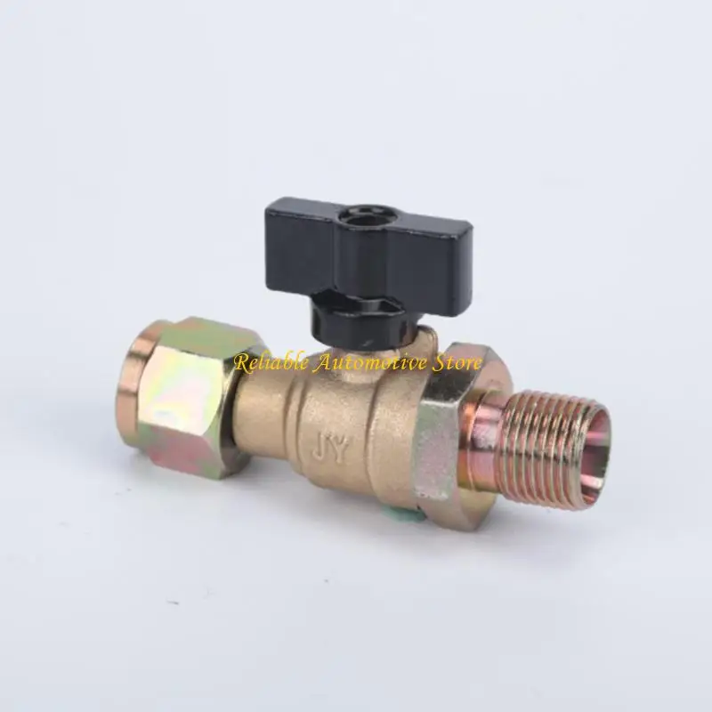 M68B Truck and Trailer Air Brake Shut-Off Valves, Brass 18mm Threaded Connection Unit for Brake Line Service, Repair Needs, and