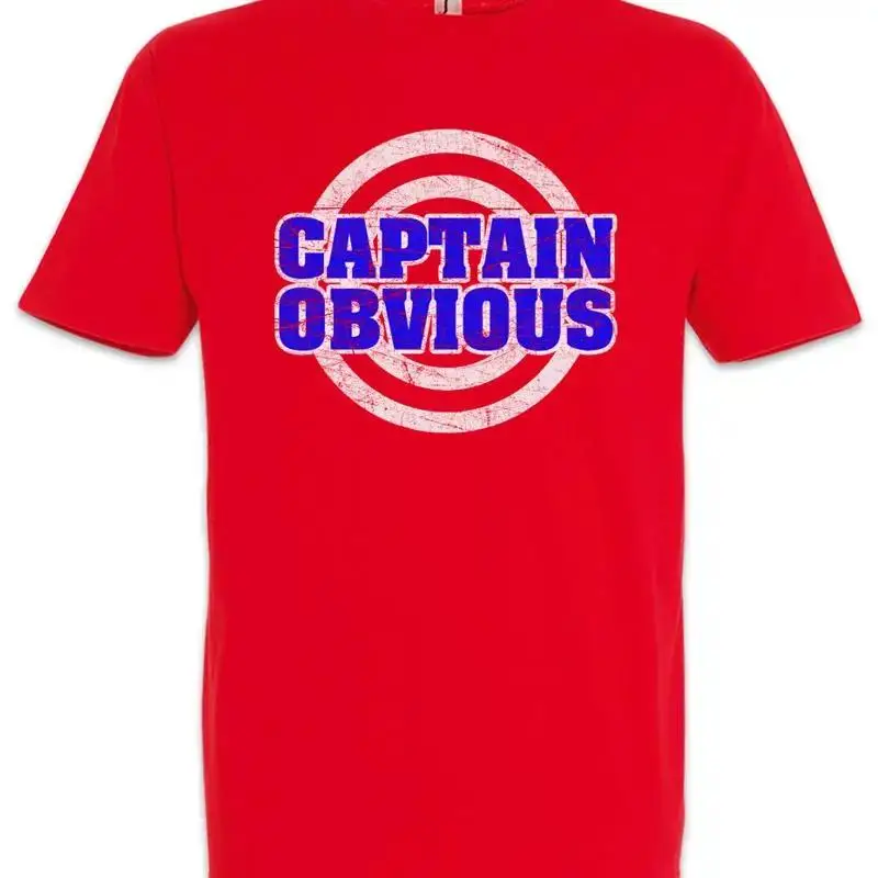 Captain Obvious T Shirt Fun Geek Nerd Teacher Student Computer Scientist Gamer