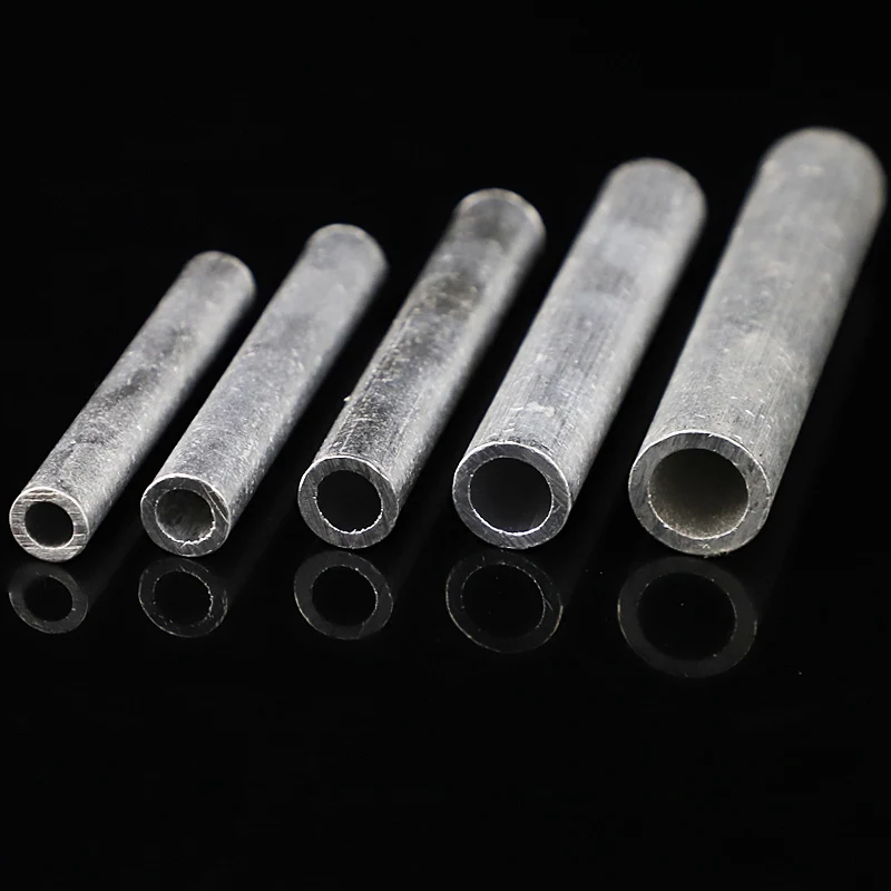 GL-10 GL-16 GL-25 Aluminum No Insulation Wire Cable Hole Passing Connecting Sleeve Tube Ferrule Lug Connector Crimp Terminal