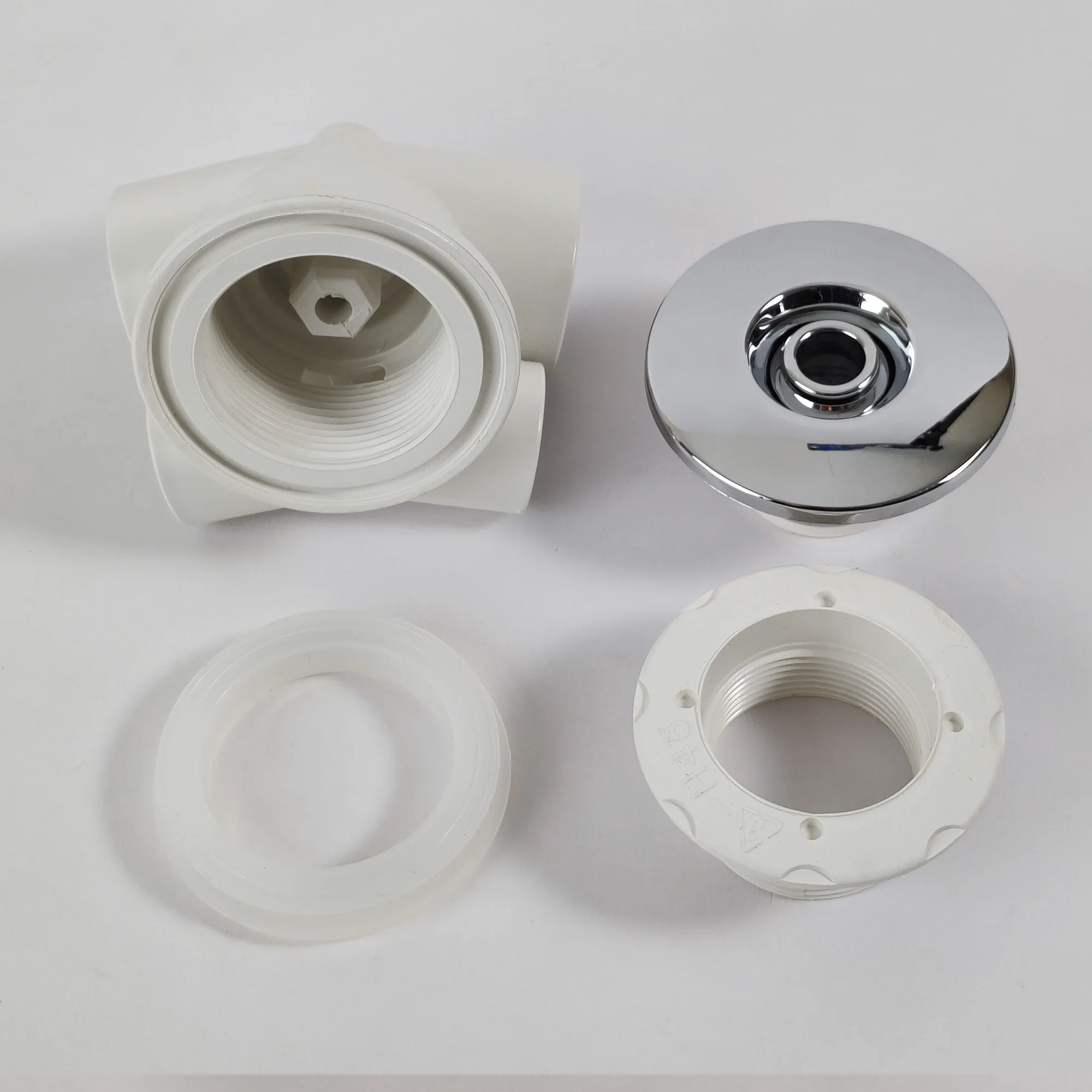 P-08A ABS Dysza wodna do wanny z efektem wiru, hydrauliczny spryskiwacz, 65mm dysza do hidroterapii w wannie z hydromasażem, dopasowana rura wodna 1"x1/2"