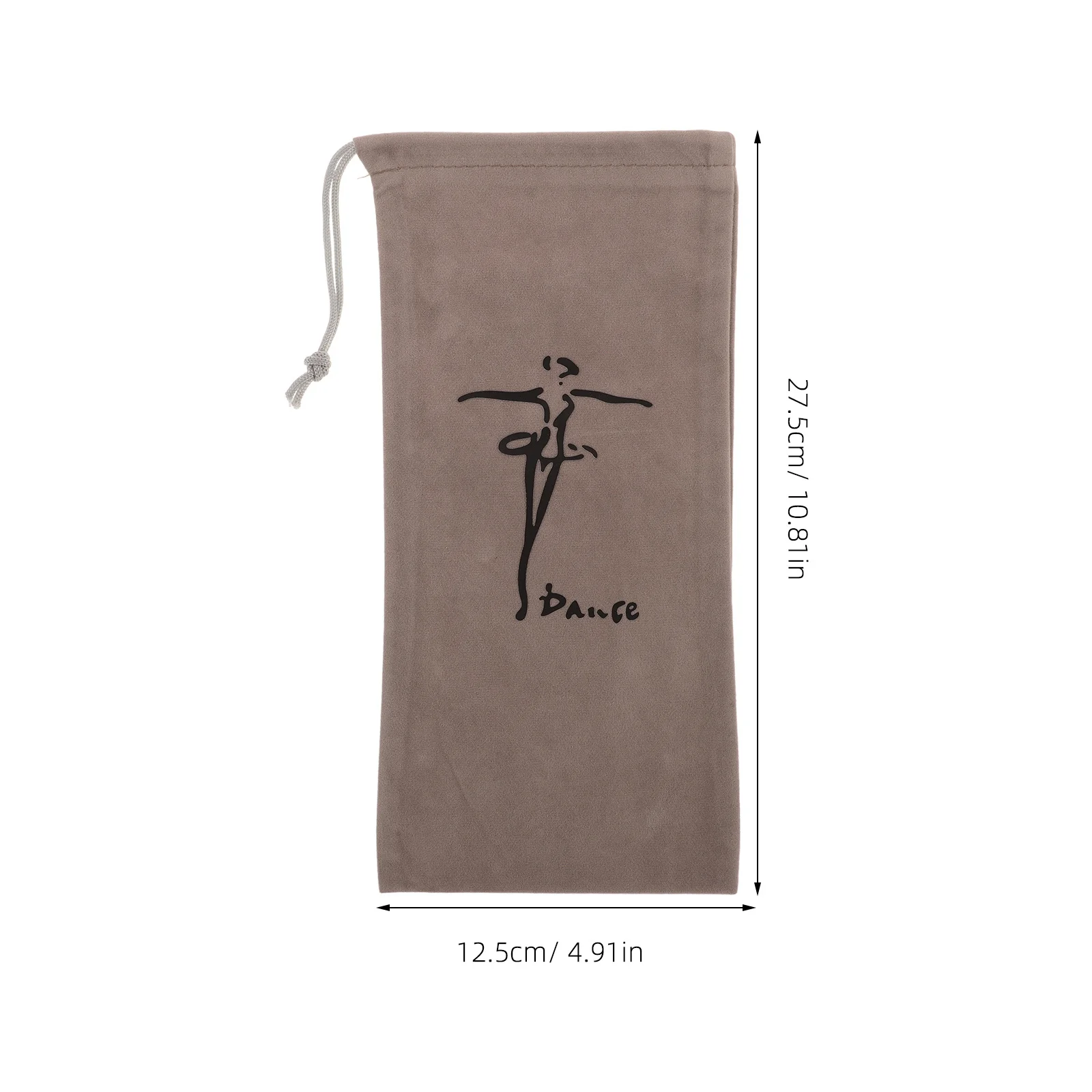 8Pcs Flannel Ballet Dance Shoe Bags Drawstring Pouch Dustproof Organizer for Ballet Latin Shoe Storage Dance Supplies