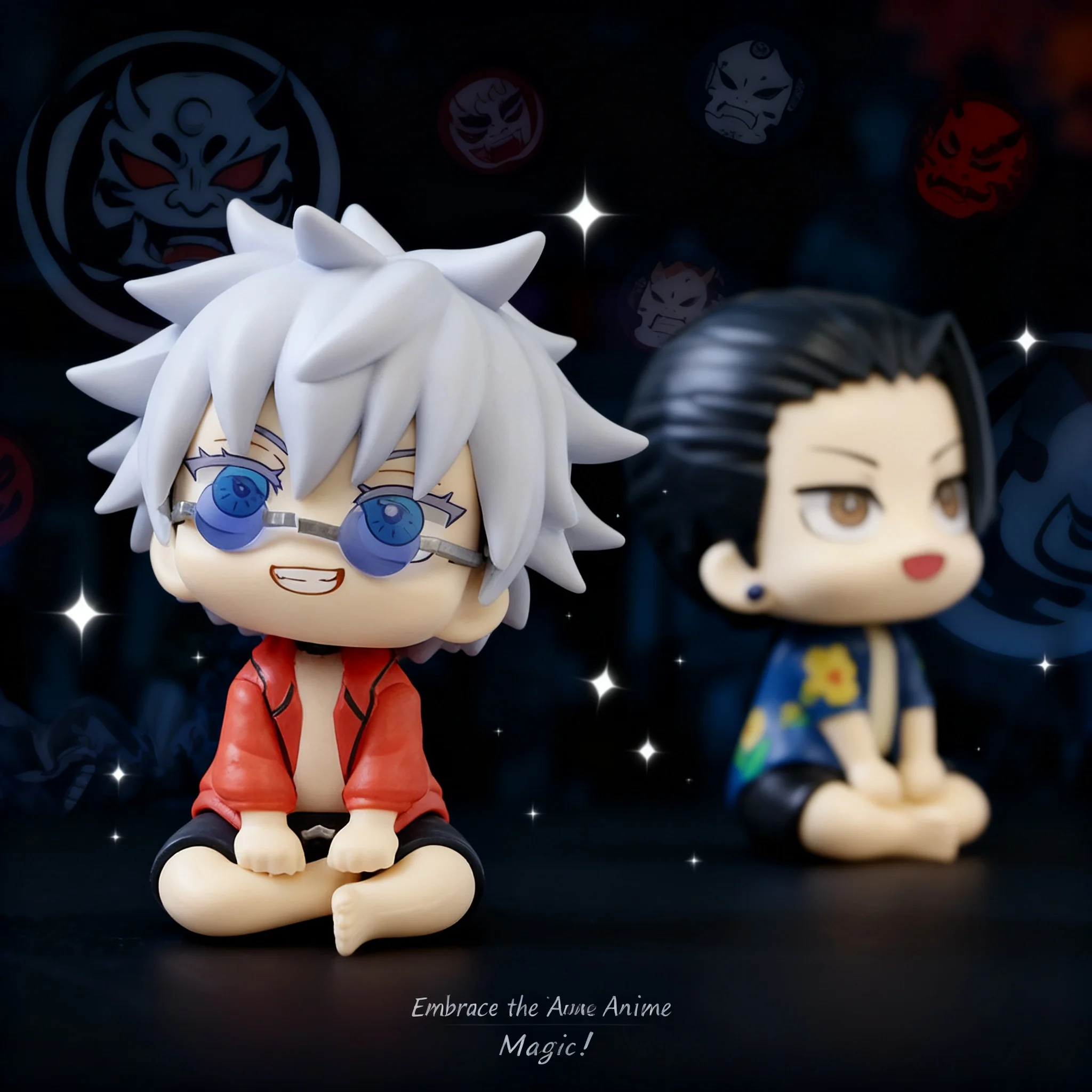

Semi-Transparent Glasses Premium Edition LK Satoru Gojo Anime Satoru Geto Figure Palm Summertime Jujutsu Kaisen Collectible
