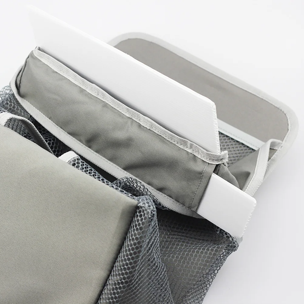 

Baby Crib Hanging Storage Bag Grey Durable Breathable Organizer Bedside Nursery Diaper Clothes Hanging Bag for Stroller