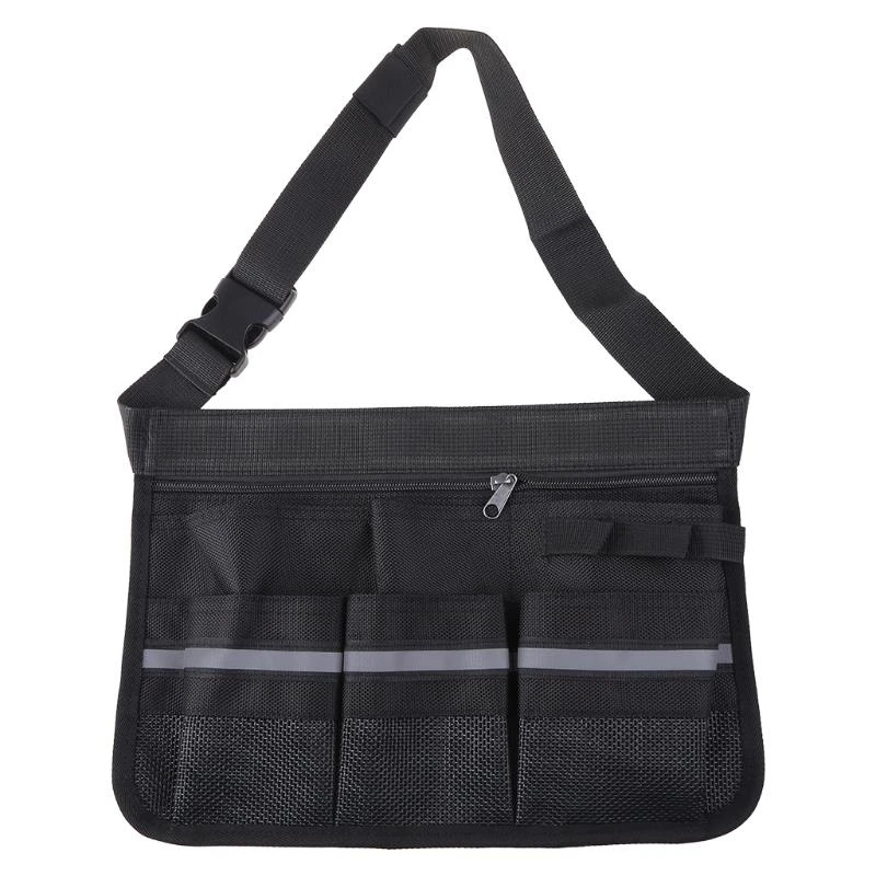 

R9UF Portable Waist Bag KTV Dining Cleaning Tool Storage Bag Hotel Restaurant Cleaner Waiter Waist Belt Tool Bag with Pockets