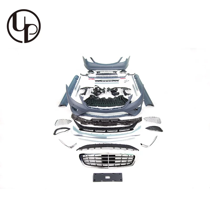 

STLFSTLFS Class W222 S63 a Style Car Body Kits 2014y~2017y Car Body Parts for S Class W222 S63 a Style Body Kit Front Bumper Sid