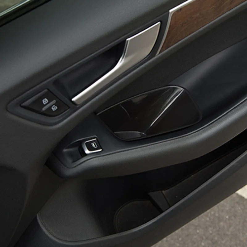 2pcs/set Car Styling Accessories Armrest Box Door Handle Storage Glove Box Console Phone Holder case For Audi Q5 8R SQ5