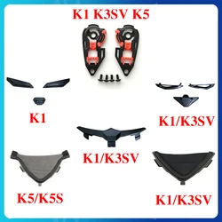 Motorcycle Helmet Parts For AGV K1 K3 K3SV K5 K5S Capacetes Lining Pad Chin Nose Protector Vent Accessories