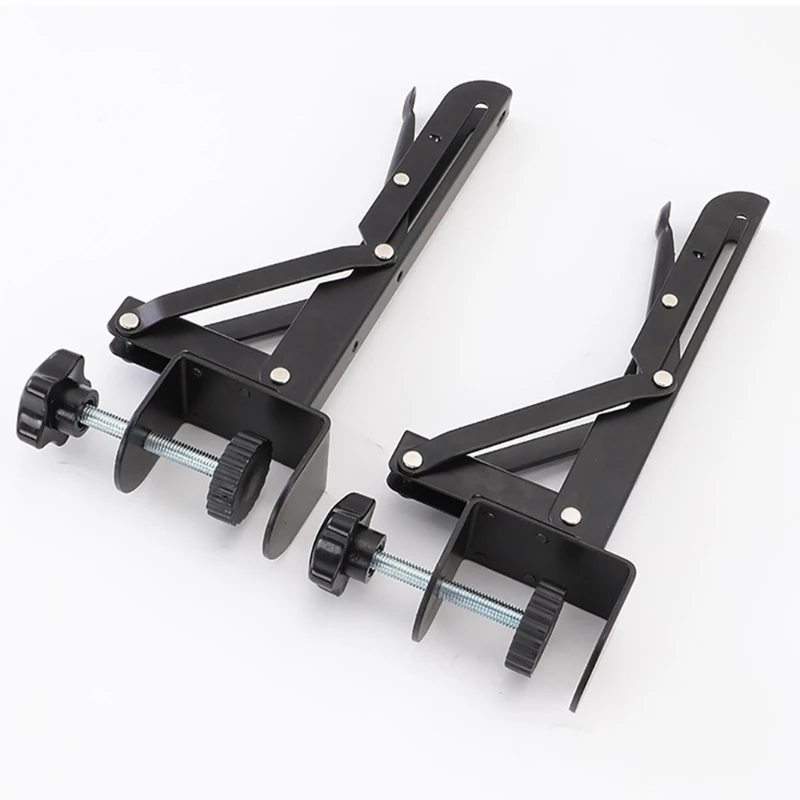 折りたたみ式シェルフブラケット テーブルトップ延長クリップ 折りたたみ式サポートブラケットのクランプ