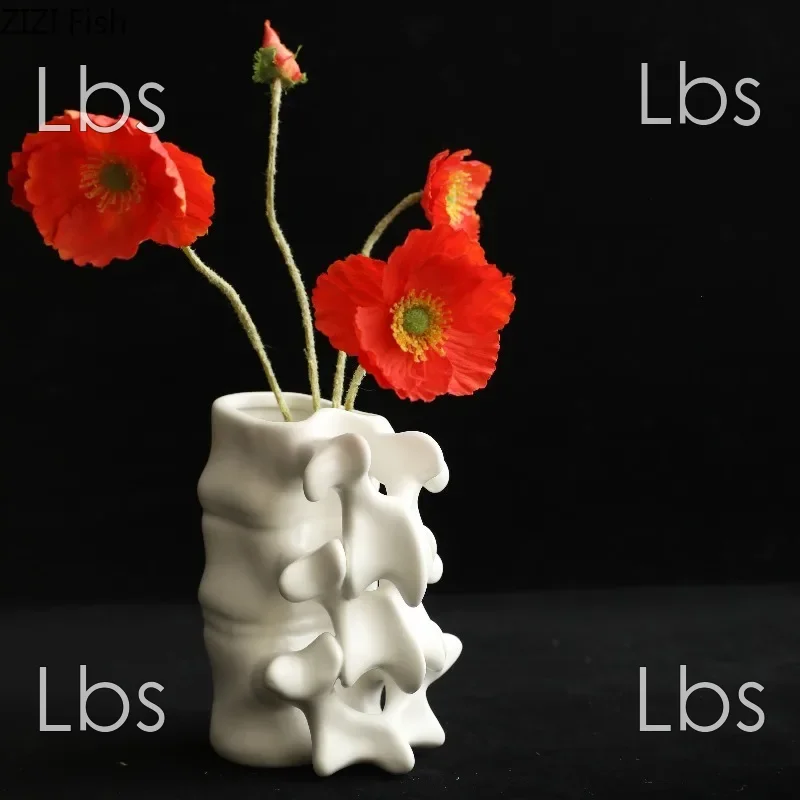 Vertebrate Model Ceramic Vase Flower Arrangement Coffee Cup Milk Mug Pen Holder Hydroponic Vase Water Cup Flower Vases Ornament