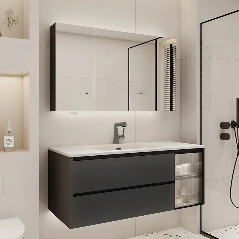 TQH Corian integrated basin countertop bathroom cabinet combination washbasin washbasin undercounter basin