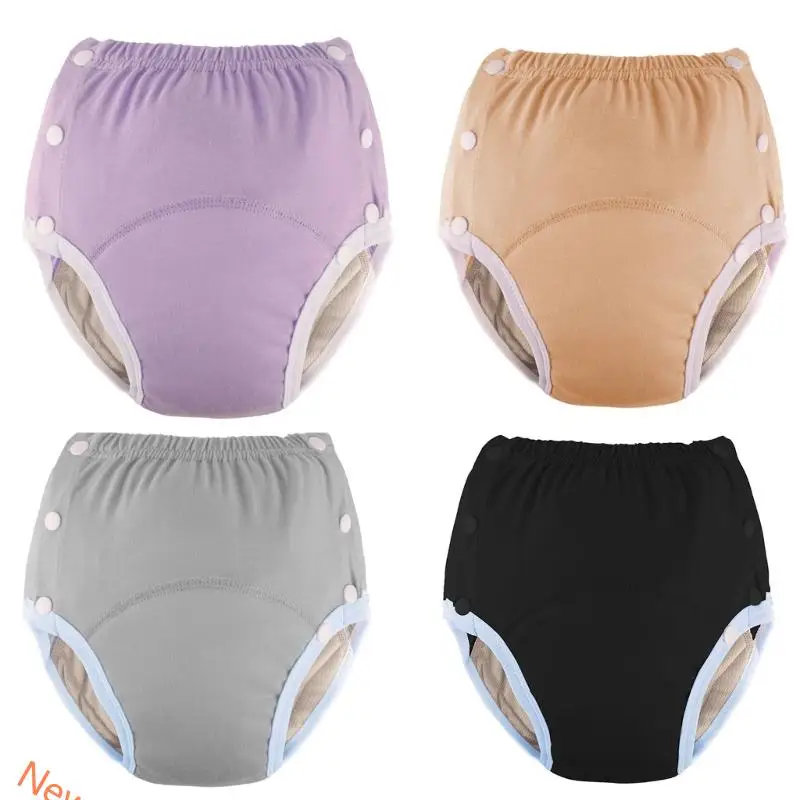 Adult Cloth Diaper Pant Reusable Washable Incontinence Underwear High Absorbency