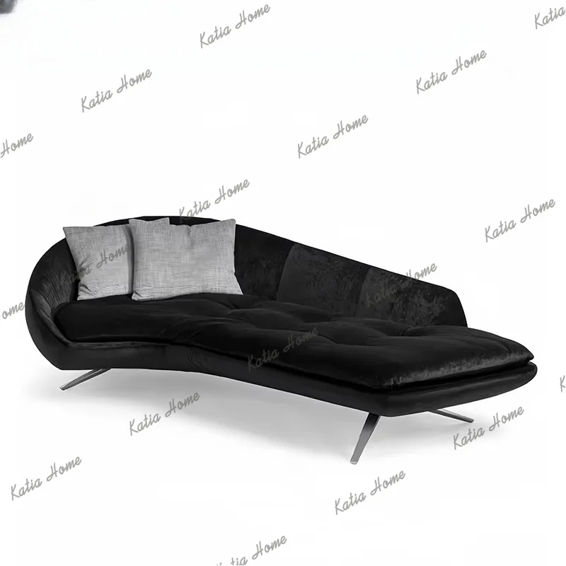 PG  Minimalist Imperial Chair Villa  Imperial Lounge Chair Bedroom Beauty Couch Internet Celebrity Snowflake Velvet Fabric