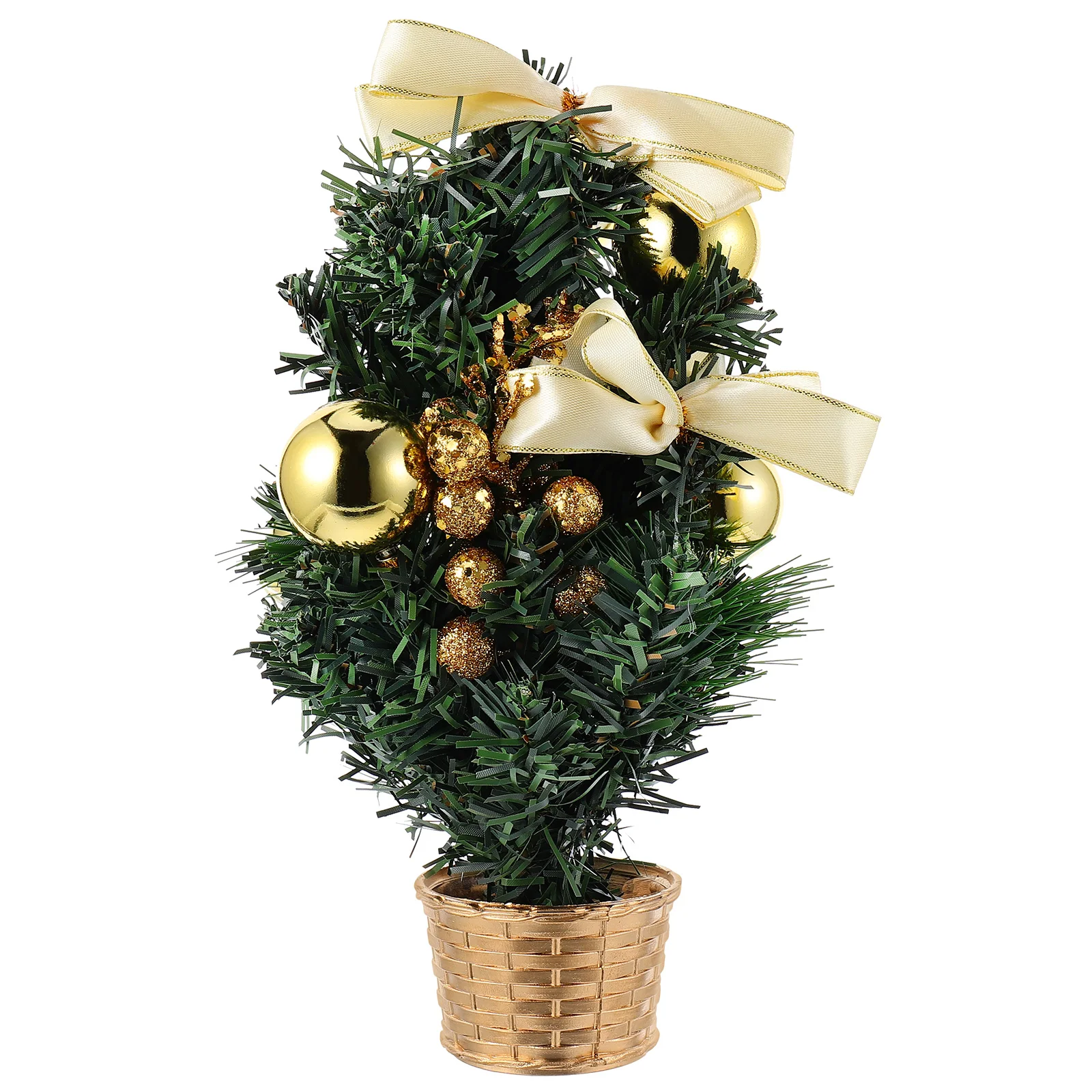

1pc White Mini Christmas Tree Adornment 3D Desktop Decor Festive Holiday Home Bar Decoration Xmas nament Simulated Snow