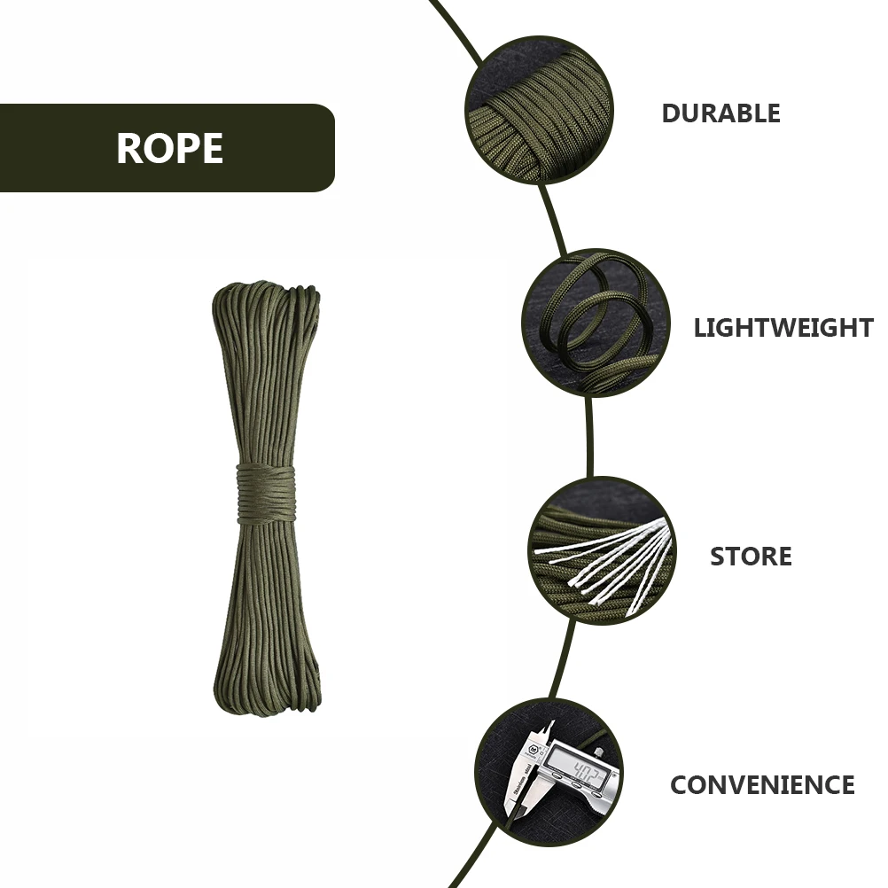 

Rescue Rope Polypropylene Tent Camping Climbing Strapping Lightweight Durable Practical Outdoor Gear Storage Portable