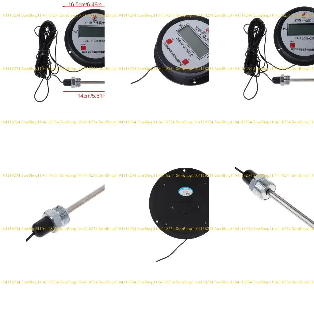 

P9FB Digital Thermometer High-temperature Industrial Boiler Electronic Thermometers 10M Wire with Probe Temperature
