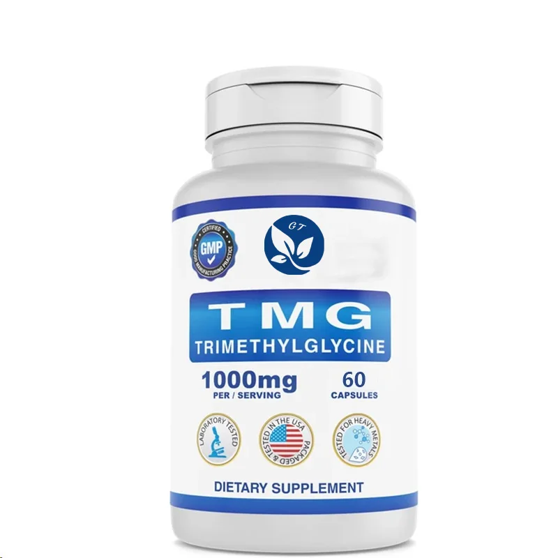 Suplemento Tmg 1000mg - Trimetilglíclínica anidra Betaine - Níveis Saudáveis de Homocistina - Sem Glúten e Não Gmo