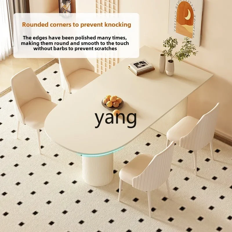 Lmm modern simple household small apartment island integrated light luxury marble tables and chairs