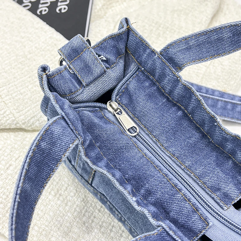 Four seasons universal casual fashion trend all-in-one denim bag