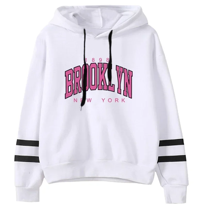 Women Casual Clothing Hot Sale Daily Womens Sweatshirts Fashion Pullovers Versatile Hoodies Stripe Jogging Printing Sports Style
