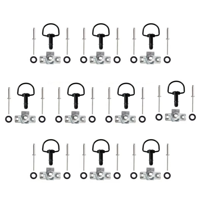 Universal Quick Release D-Ring Turn Rivet Race Fairing Fastener 14Mm For Motorcycle Bodywork Panels Clips Kit