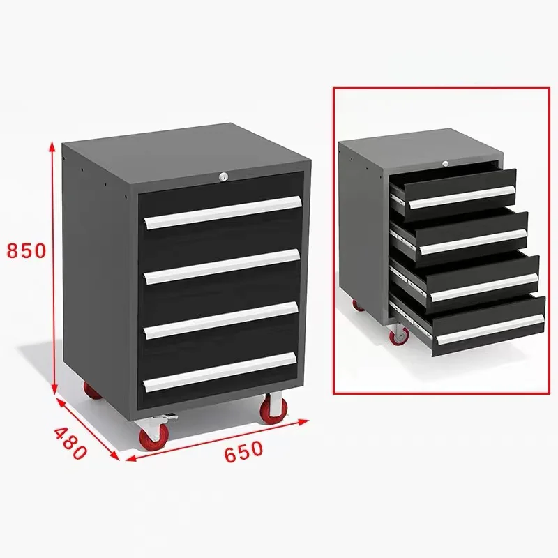 Premium Steel Tool Storage Combination: Drawer Cabinet + Double-Door Cabinet Designed For Garage Mechanic Tools Organization