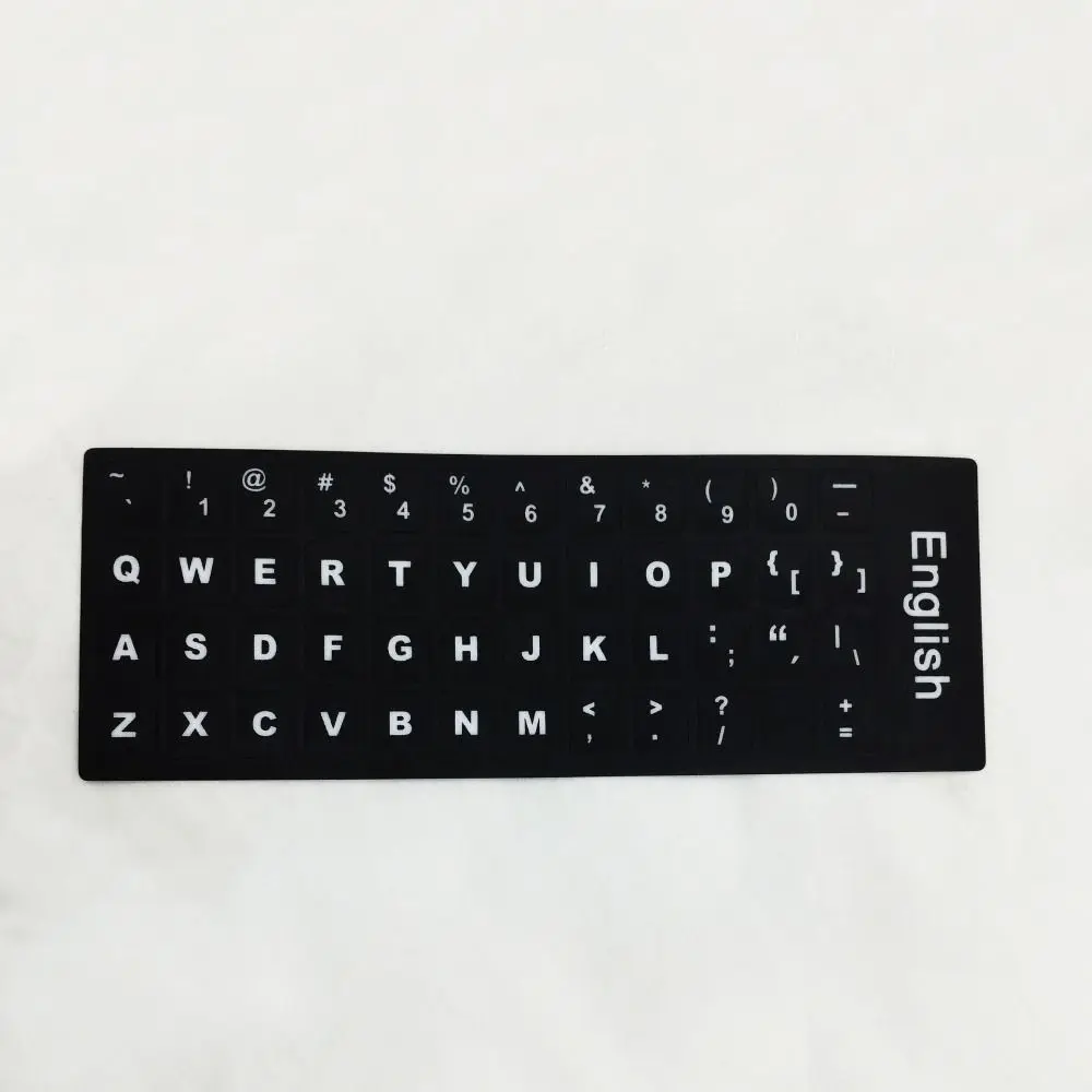 

PC English Alphabet Layout Russian Deutsch Keyboard Stickers Letter Protective Film Alphabet Button Layout Keyboard Decal