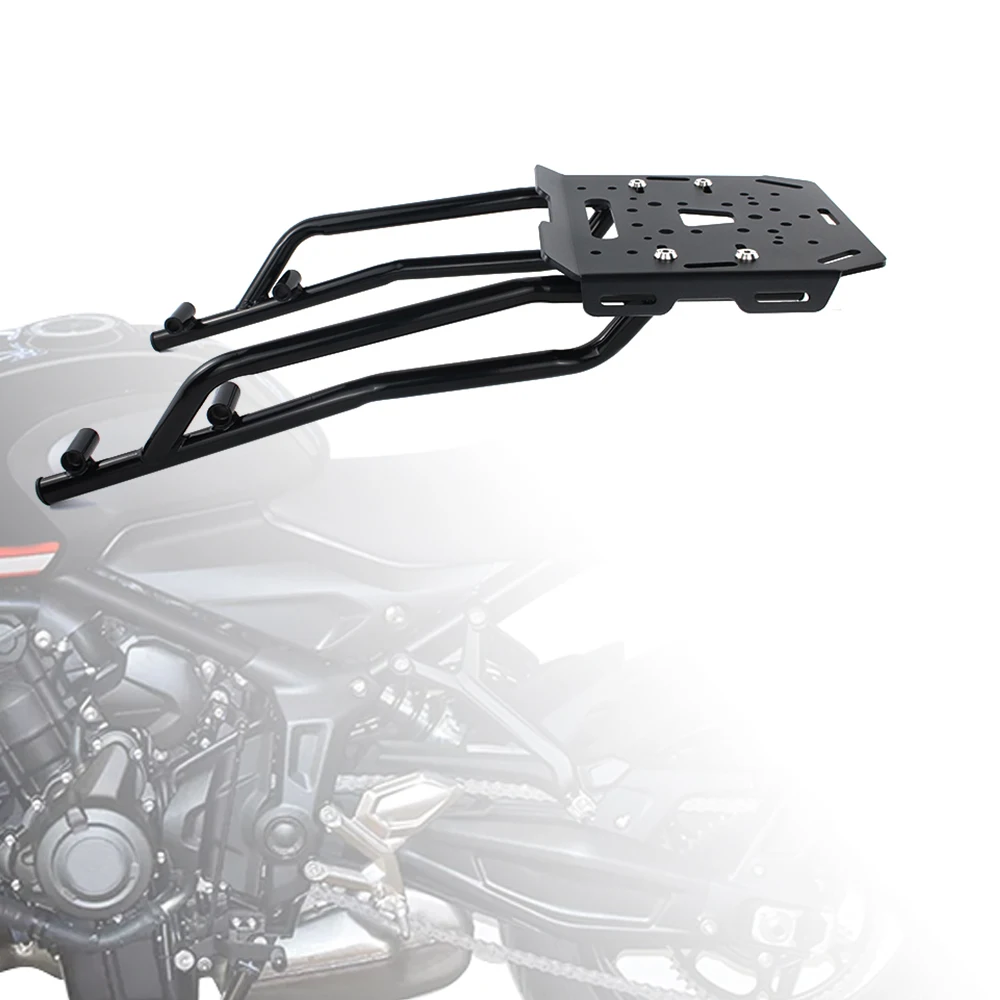 

For TRIUMPH TRIDENT 660 2021 2022 2023 2024 Motorcycle Rear Luggage Cargo Rack Aluminum Top plate Steel Support Bracket