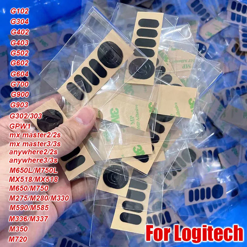 1Set For Logitech Mouse Foot Pad Non-slip Sticker G102 G302 G304 G402 G403 G502 G903 Mx Master 2 2s 3 3S Mouse Feet Skates Pads