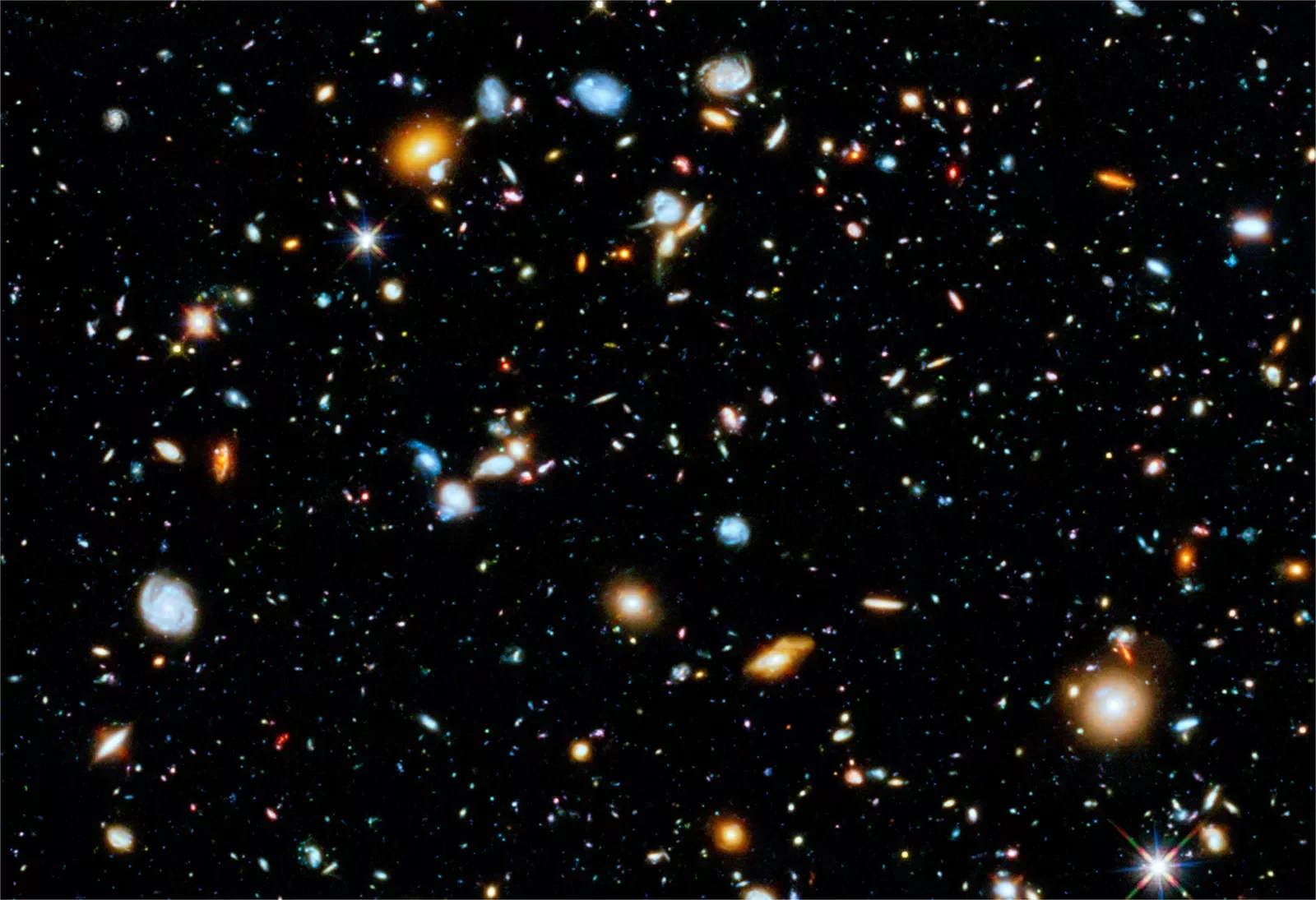 Hubble Ultra Deep Field Hi Gloss Space Photo Art Film Print Silk Poster Home Wall Decor