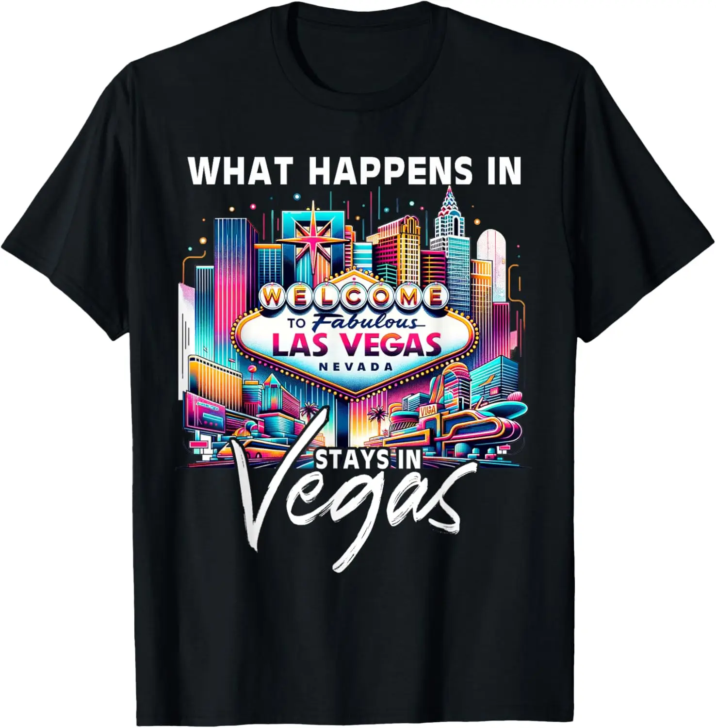 Nueva camiseta de recuerdo de LAS VEGAS Love Baby para vacaciones en Las Vegas, Camisetas 100% de algodón informales con cuello redondo, Camisas gráficas Vintage