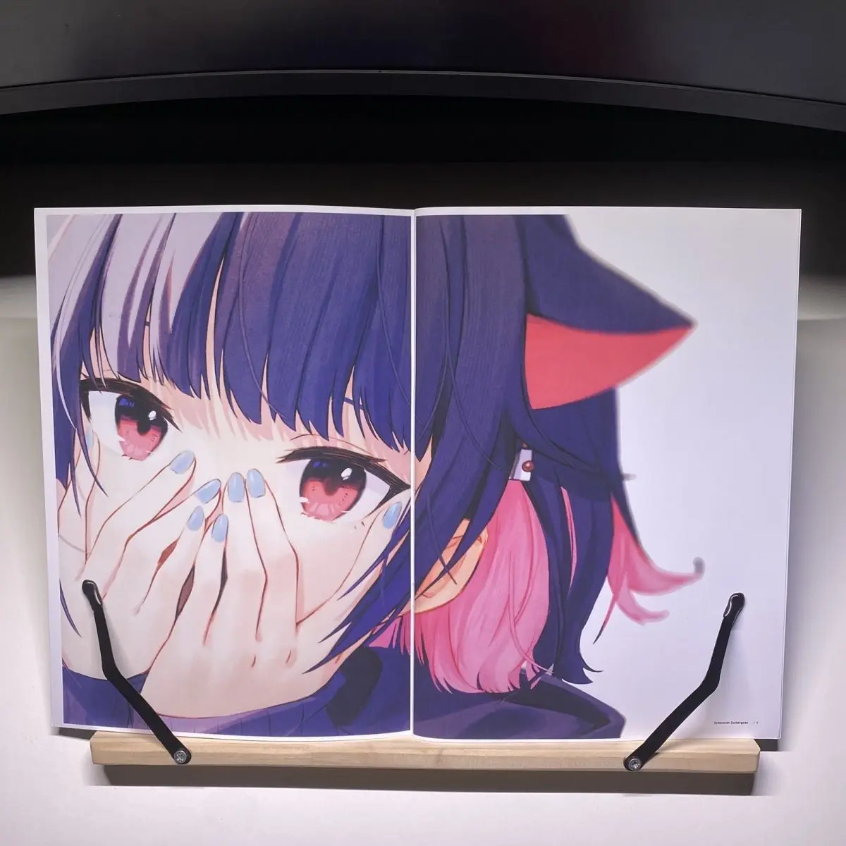 Blue Archive Schwarzer Zuckerguss Kazusa Illustration Fanbook - Anime Game Doujinshi Art Book, Gift for Fans