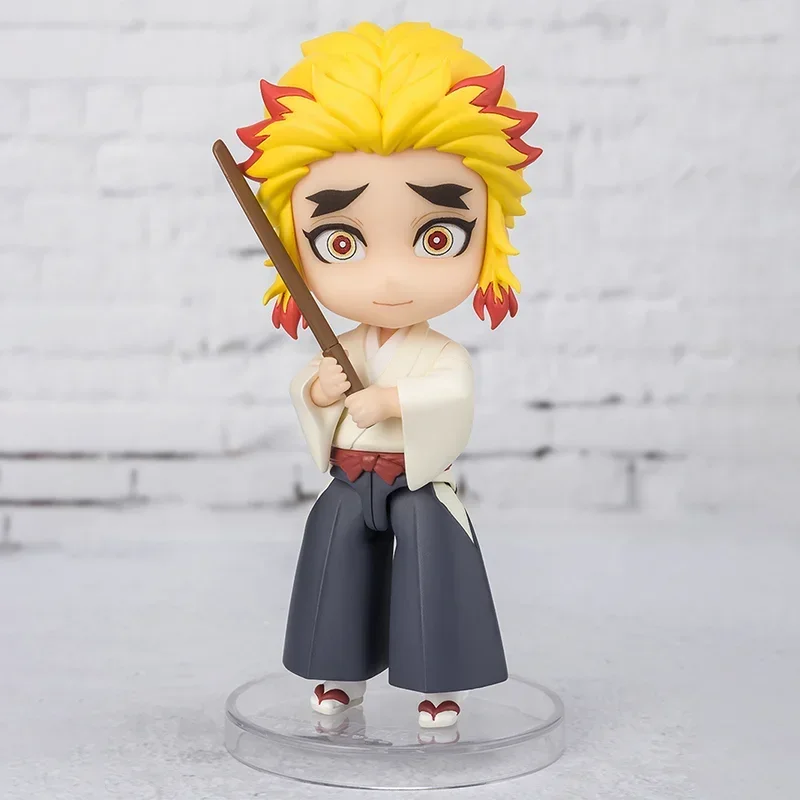 بانداي الأصلي أنيمي الشكل شيطان القاتل Figuarts Mini Rengoku Kyoujurou عمل الشكل لعب للأطفال هدية تحصيل نموذج