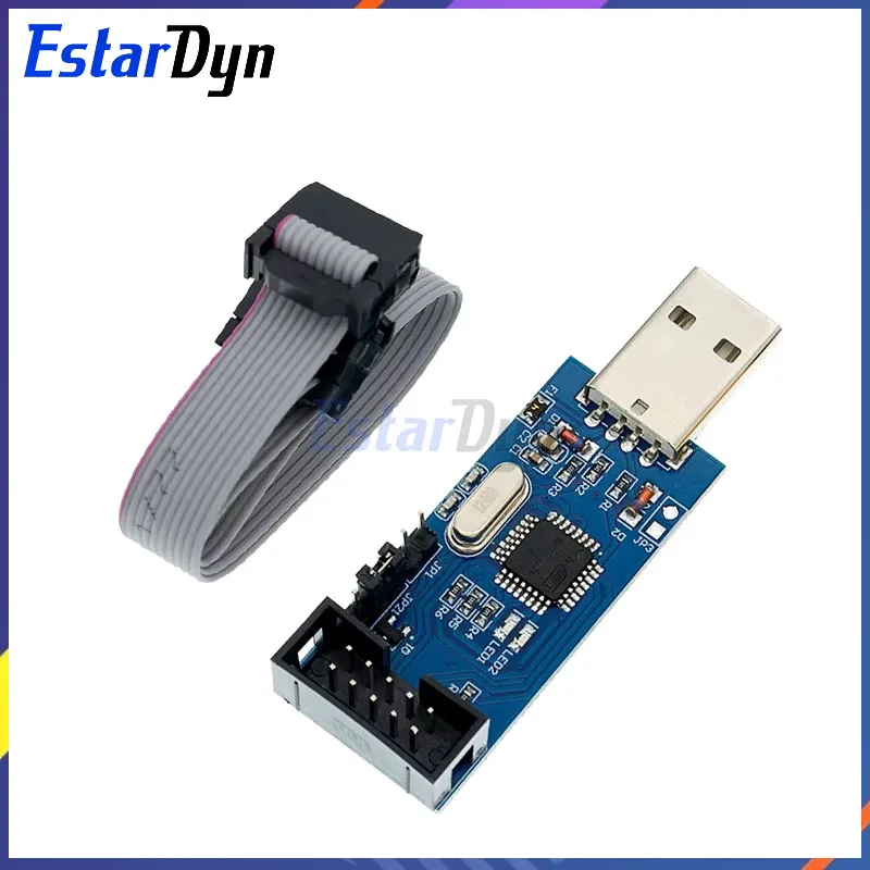 Estardyn Aluminum Shell USBASP USBISP AVR Programmer USB ISP USB ASP ATMEGA8 ATMEGA128 Support Win7 64  (Random Color)