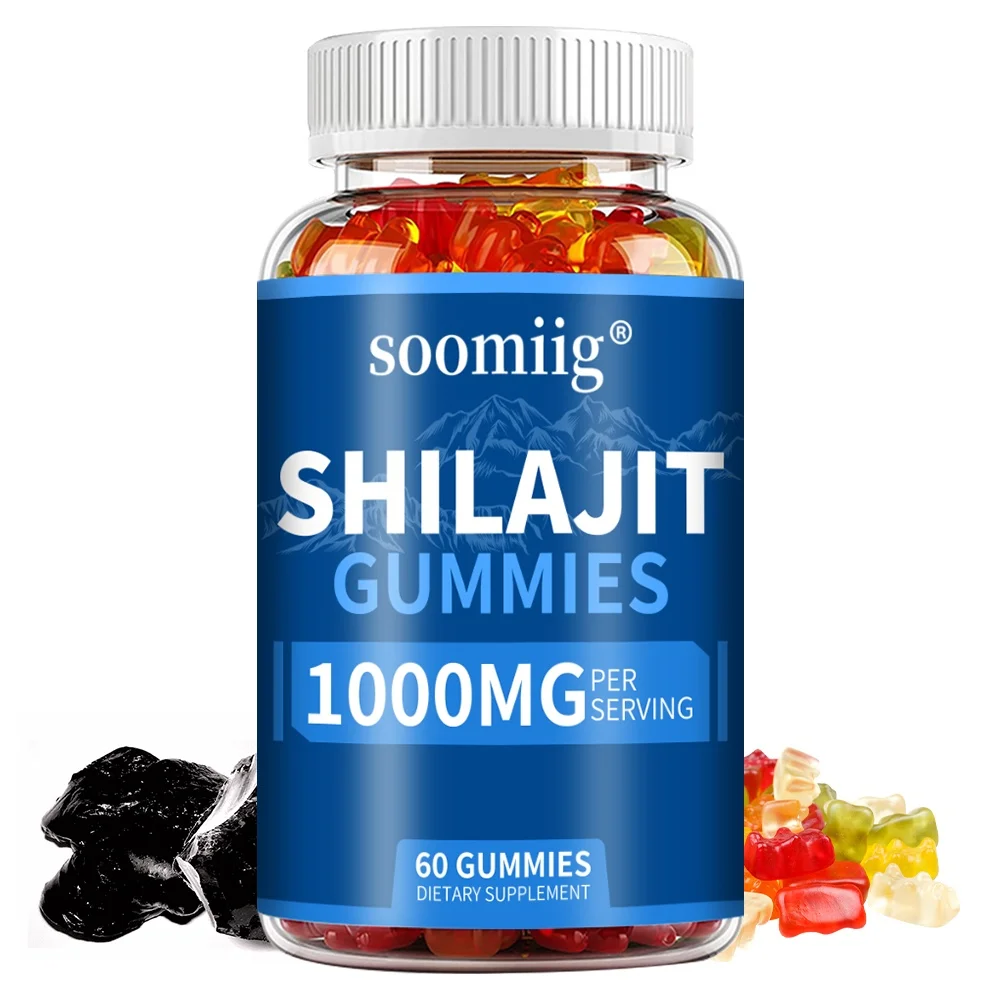 Shilajit Gummies 1000mg - Supports Energy, Stamina, Endurance, Vitality, Strength, Performance, Recovery, Daily Wellness