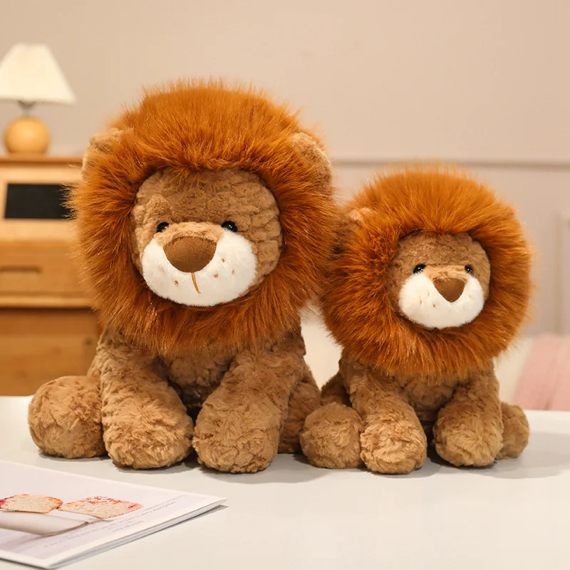 

25-35cm Super Soft Cartoon Sun Lion Doll Plush Toys Stuffed Animal Cute Lions Baby Sleeping Pillow for Kids Birthday Gift Decor